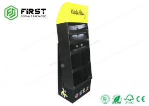 China UV Coating Customized Logo Cardboard Floor Displays , Sturdy Structure Corrugated POP Displays on sale
