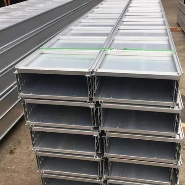 High Fire Resistance Long Span Cable Tray Galvanized Steel Customized Height