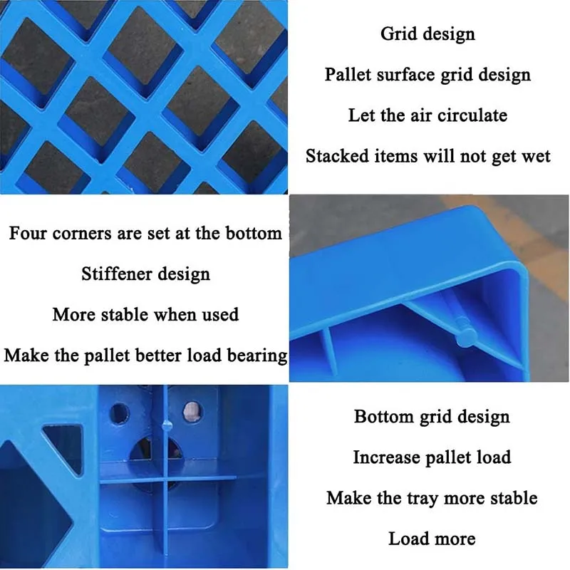 Moisture Proof Supermarket Accessories Plastic Shipping Warehouses Mesh Pallet