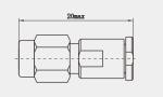 Reverse Polarity MSSM Female Stainless Steel RF Coaxial Connector