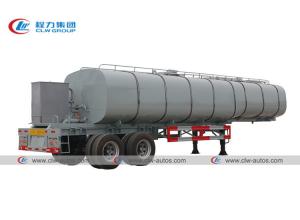 China 2 Axle 30000L Heated Asphalt Tank Trailer With Insulation Layer And Burner on sale