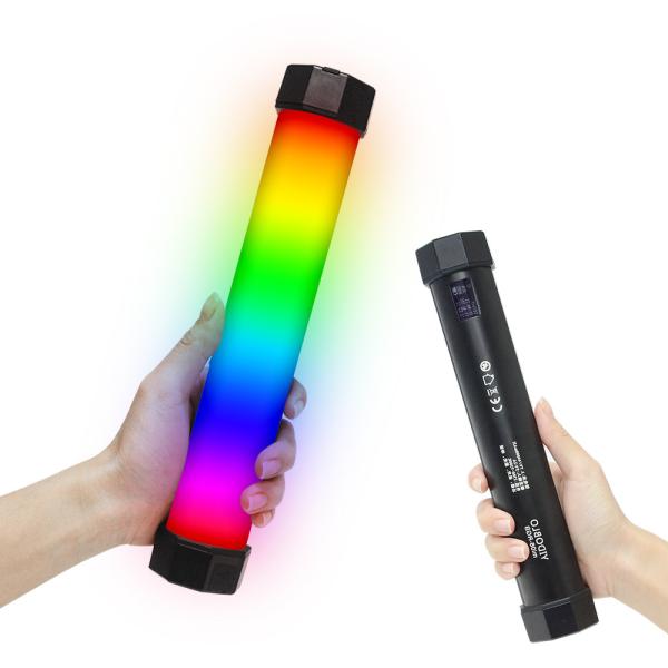 Mini RGB Color Tube Light Portable Handheld LED Light Stick With Battery 6w