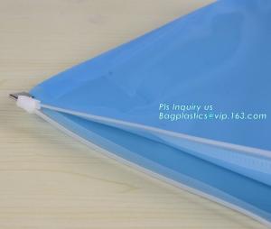 Wholesale PVC/EVA Plastic Promotion Gift Packaging Bag With Slider Zipper, hook pvc vinyl metal zip sider packaging bag, package from china suppliers
