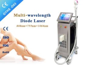 Wholesale Three Wavelength Laser Body Hair Removal Machine 10-120j / Cm2 Fluence 1200W from china suppliers
