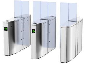 Wholesale Smart RFID Pedestrian Barrier Gate Arc Shaped Automatic Systems Turnstiles from china suppliers