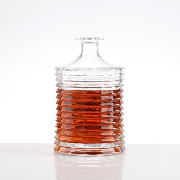 Customize Sealing Type 750ml 500ml Gin Whisky Spirit Vodka Brandy Bottle for