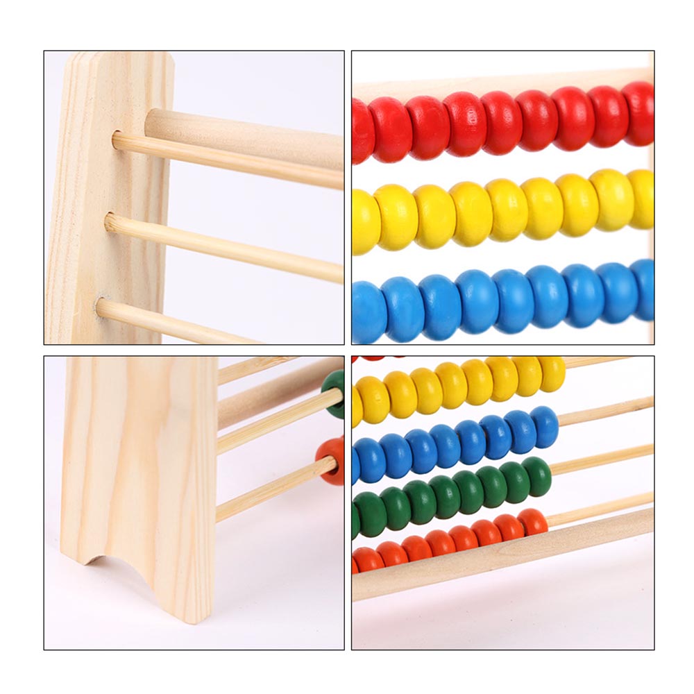 Calculate 26Cm Wooden Math Toy Counting Beads Toy Abacus Educational