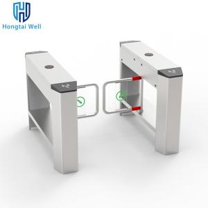 Wholesale 1.2mm Top Cover Automatic Pedestrian Turnstile Gate With ID / IC Card Reader from china suppliers