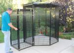 8' Dia Outdoor Parrot Aviary Wire Mesh Galvanized / Powder Coating Surface