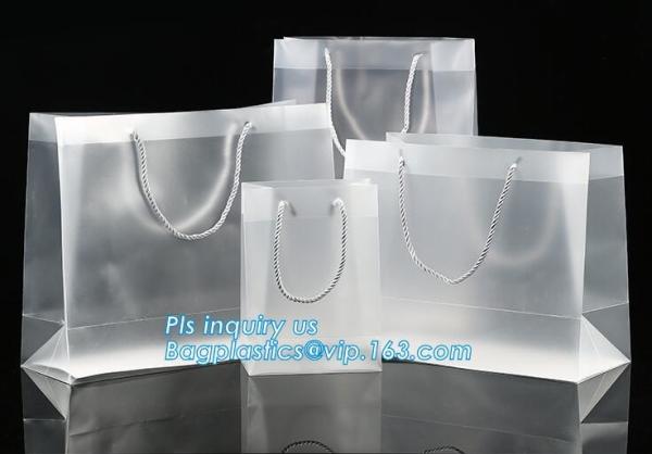 Promotional Price Soft Loop Handle Plastic Bags with Logos Shopping Bag