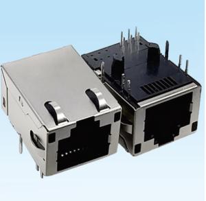 Wholesale RJ45 100Mbps single port Connector Dual USB DIP Type With LED Light from china suppliers