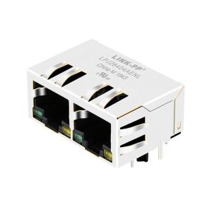 Wholesale LPJ26404AENL 10/100 Base-T Green/Yellow Led Tab Down 1x2 Port Integrated RJ45 FastJacks from china suppliers