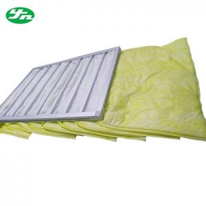 Wholesale Medium Pocket Air Filter , Washable F8 Air Bag Filter Hvac Duct Cleaning from china suppliers