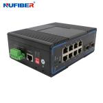 Managed Industrial SFP Ethernet Switch 2*1000M SFP to 8*10/100/1000Mbps RJ45
