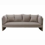Solid Wood High Back Sectional Outdoor 1.1m Leatherette Luxury Living Room