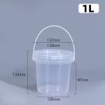 ISO9001SGS Certified 1L Clear Plastic Bucket for Yogurt Packaging Heat Transfer