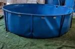 5000L Flexible Metal Frame PVC Tarpaulin Fish Tank Collapsible Fish Tank Diy