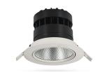 Power Optional Recessed LED Downlight Aluminum Material For Exhibition Hall Ra >