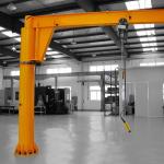 Wire Rope Pulling Jib Crane Electric Cantilever Crane For Garment Shops