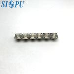 SMA flange mounted socket female slotted RF coaxial connector