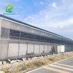 Tropical Plastic Film UV Resistant Multi Span Tomato Greenhouse With Insect Net