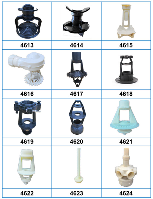 Spiral Cooling Tower Spray Nozzle PVC Nozzle For Cooling Tower