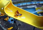 Amusement Fiberglass Enclosed Spiral Slide Aqua Park Equipment For Playing