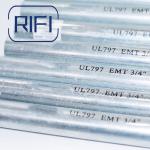 Round Silver UL Standard galvanized Electrical Metallic Tubing A Must-Have For