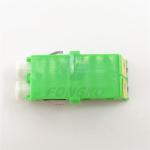 Flangeless duplex LC /APC singlemode shutter fiber optic adapter