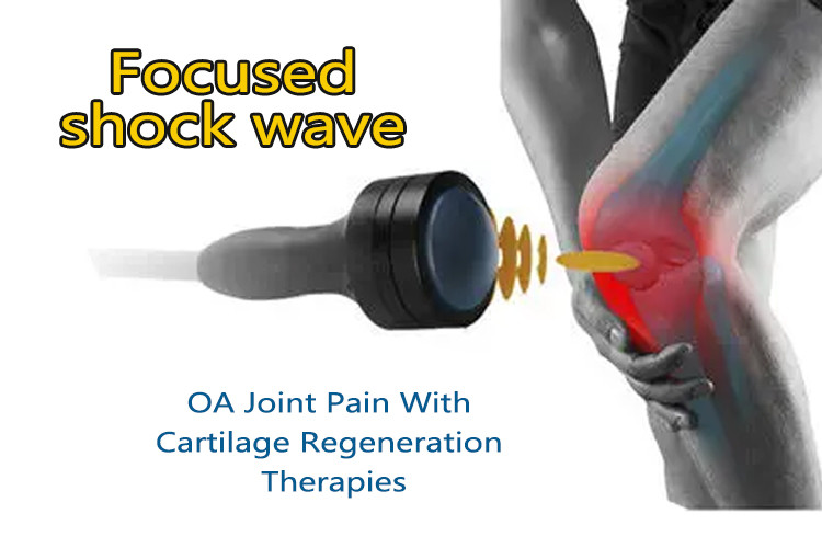 Portable ED Pain Relief Focused Shockwave Therapy Physiotherapy Focused 10bar Shock Wave Machine