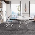 White Snow Mountain Table And Metal Feet , Staff Executive Modern Office