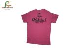 Screen Printing Round Non Shrinking T Shirts , 100 Percent Polyester Shirts 180