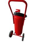 35kg Wheeled ABC Dry Powder Fire Extinguisher Red Cylinder Mexican Type