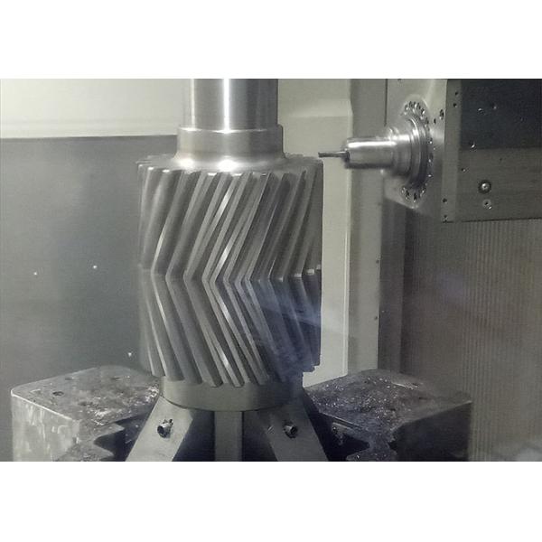 Large Forged Double Helical Herringbone Gear Grinding Surface