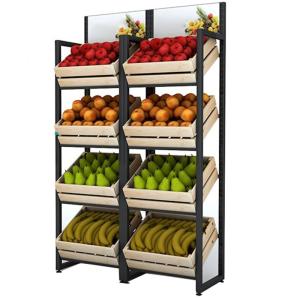 Wholesale 600CM 140CM 50kgs Vegetable And Fruit Display Stand Vegetable Rack For Shop from china suppliers