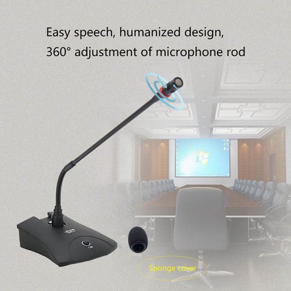 Flexible Stand 48V 3pin Condenser Gooseneck Microphone Delegate Unit for Conference Meeting