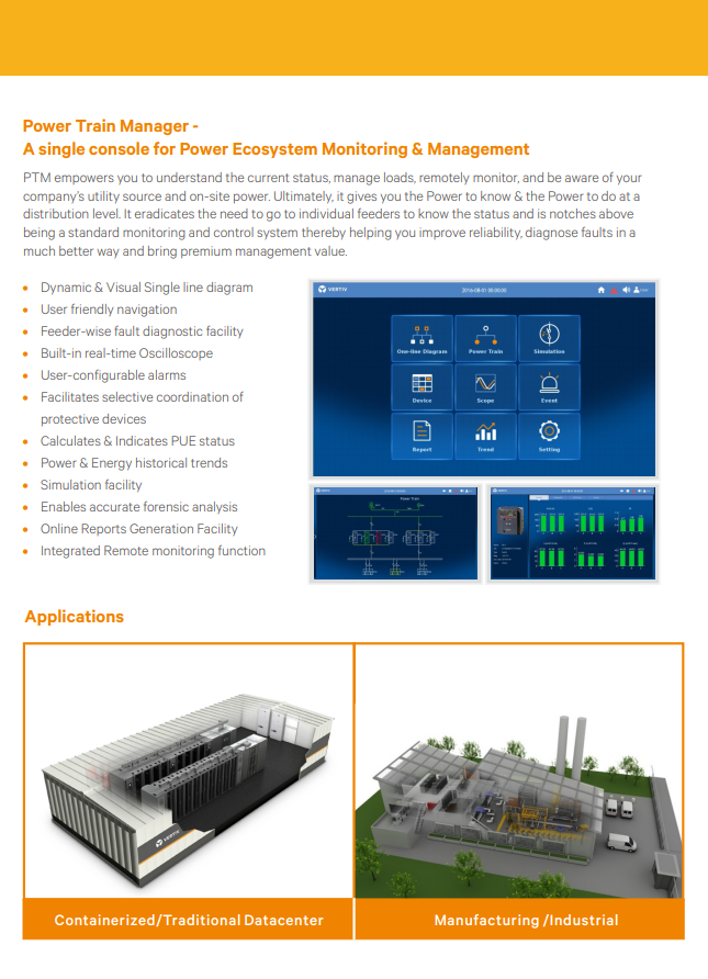 VERTIV Liebert APT Power Distribution Cabinet with 600kW Capacity, 1443A Rated Current, and 24 Sockets for Data Centers