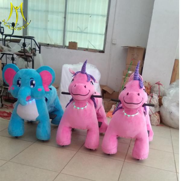 Hansel hot-selling kids animal horse riding machine for sale plush unicorn large
