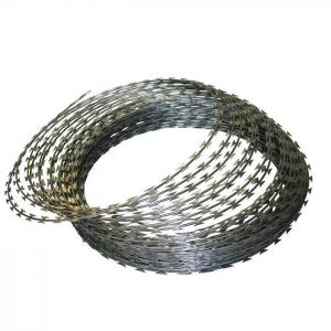 China Bto-22 450mm Concertina Barbed Razor Wire Coil Galvanised 100MM-960MM on sale