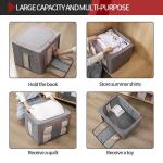 Sonsill Cotton Fabric Household Storage Containers Oxford Cloth Length 40cm