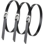Bunding Wires Self-locking Black Spray-Coated Metal Cable Ties PVC Stainless