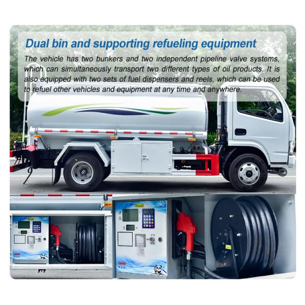 High Horsepower Latest Type Mini Truck with Custom 6000 Liters Fuel Tank in Small Size Design