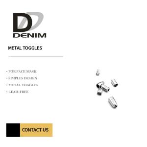 Wholesale Adjust Elastic Rope Colors Shiny Silver 4mm Metal Toggles Cord Ends from china suppliers