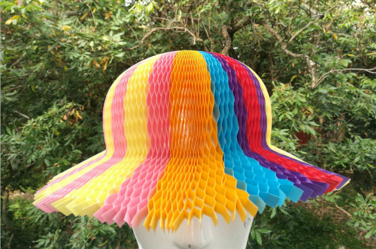 Casual fashion hats, travel and leisure style hats, casual paper hats, green hats，size 20.5cm * 1cm * 4.3cm; 18 colors