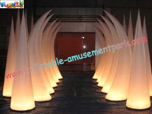 China Inflatable lighting decoration cone with LED changing light use for club, exhibition on sale