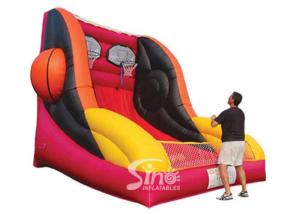 Wholesale Custom made giant inflatable basketball throwing with hoop for indoor games from china suppliers