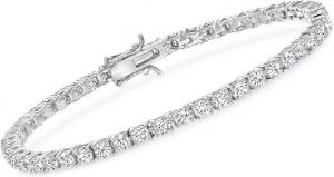 China Synthetic Jewelry 0.1ct Lab Created Diamond Bracelet Round Cut on sale
