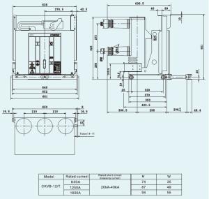 Wholesale 12 KV Indoor Vacuum Circuit Breaker CKVB-12/T Long Lifespan Reliable Insulating from china suppliers