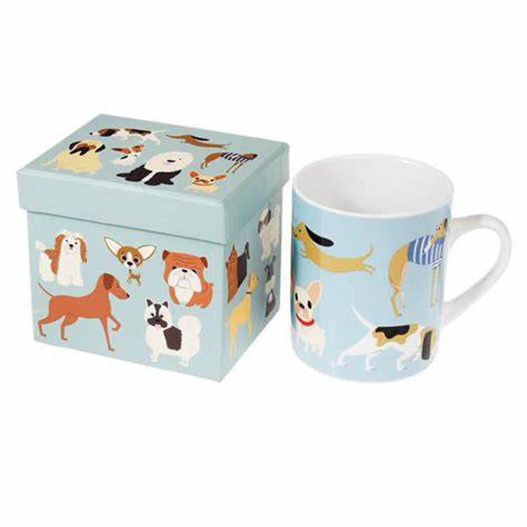 custom rigid lid and base cup box luxury mug packging gift box coffee cup paper box