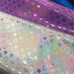 Handbag Laser Engrave PU Leather Colorful Pentagon Flower Artificial Leather PU